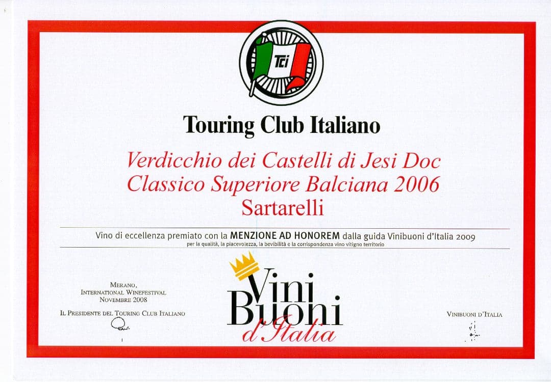 Balciana 2006 - Menzione ad Honorem 2009