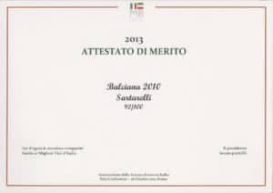 2013 Guida ai Migliori Vini d'Italia - Balciana 2010