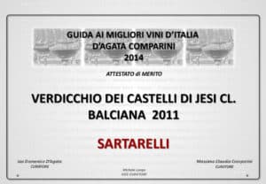 Balciana Sartarelli 2011 - Guida ai Migliori Vini d’Italia 2014