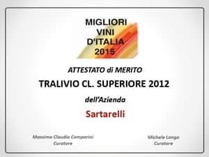 Tralivio 2012 - Migliori Vini d’Italia 2015 Comparini